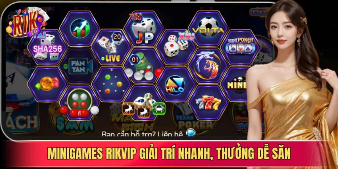 Minigames Rikvip giải trí nhanh, thưởng dễ săn